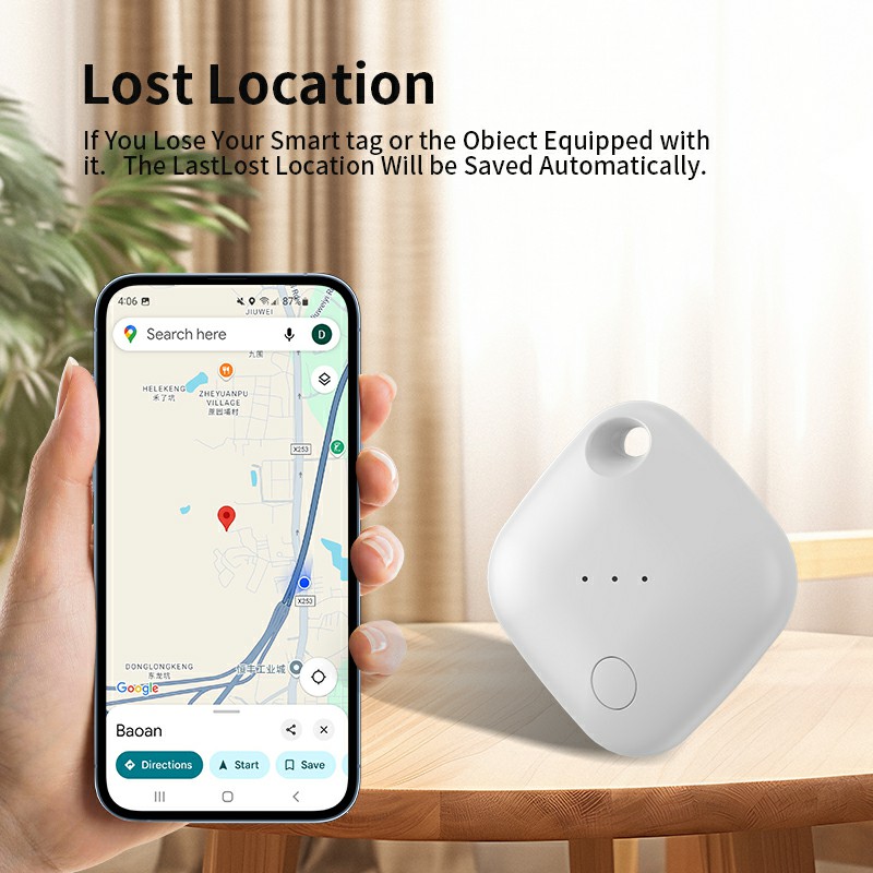 3-year Battery Life Smart Tag for Google Find My Device (RSH-iTag08-Google)