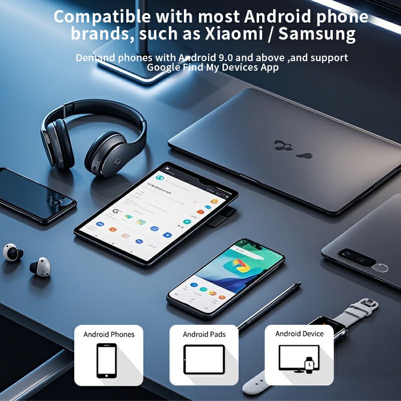 3-year Battery Life Smart Tag for Google Find My Device (RSH-iTag08-Google)