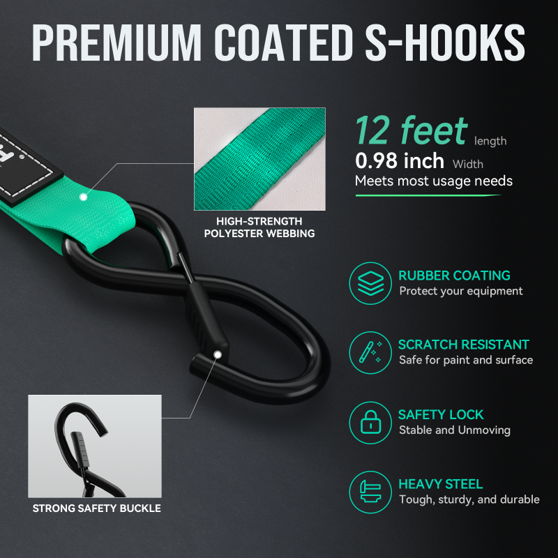 Retractable Ratchet Tie Down Strap