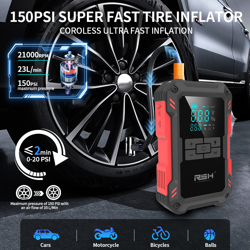 Multi Functional Smart Car Jump Starter (RSH-JS800)