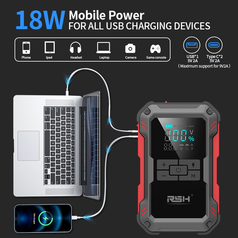 Multi Functional Smart Car Jump Starter (RSH-JS800)