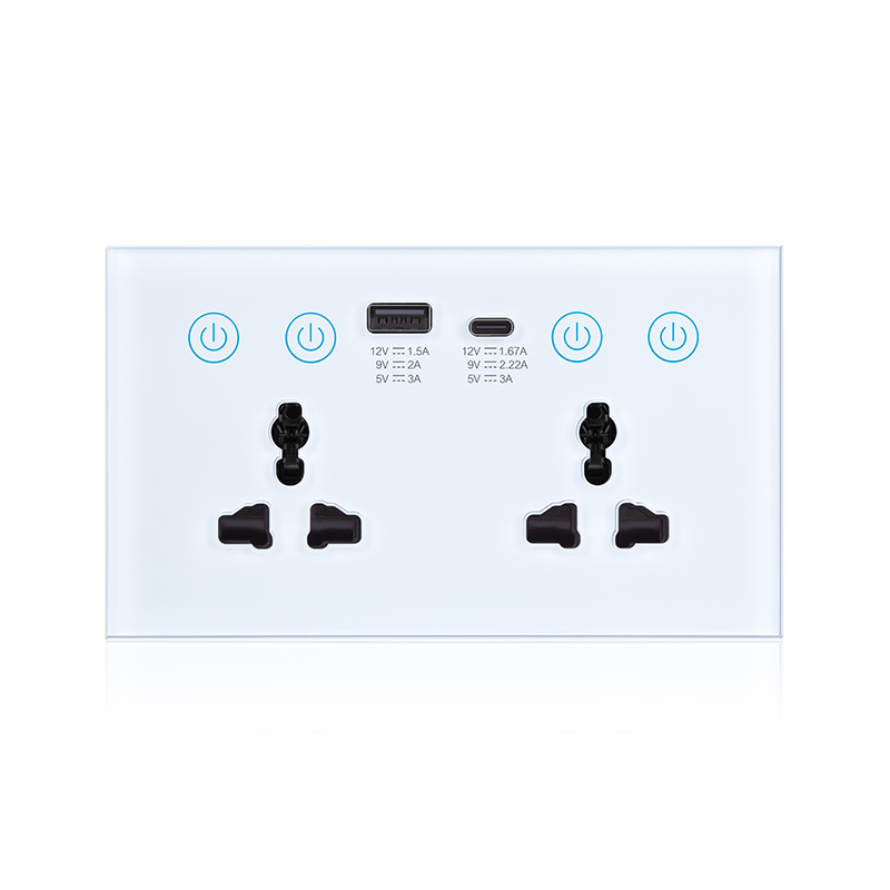 Dual WiFi Smart Wall Plug Socket with USB (RSH-SP214)