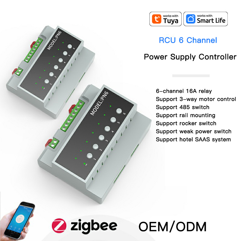 WiFi/ZigBee 6 Channel Power Supply Smart Breaker(RSH-SB-6)