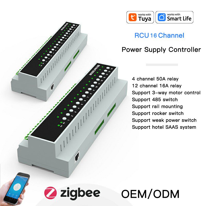 WiFi/ZigBee 16 Channel Power Supply Smart Breaker(RSH-SB-16)