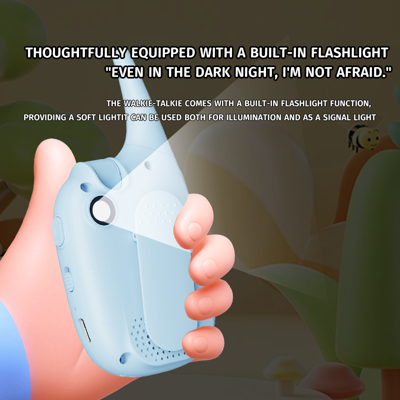 New Kids Video Walkie Talkie with 1000mAh Battery 500m Barrier-Free Range (RSH-LM06)